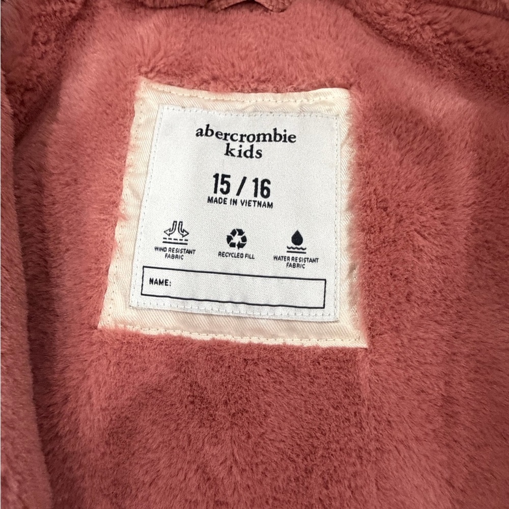 Abercrombie & Fitch Dusty Rose Puffer Jacket - Picture 6 of 10